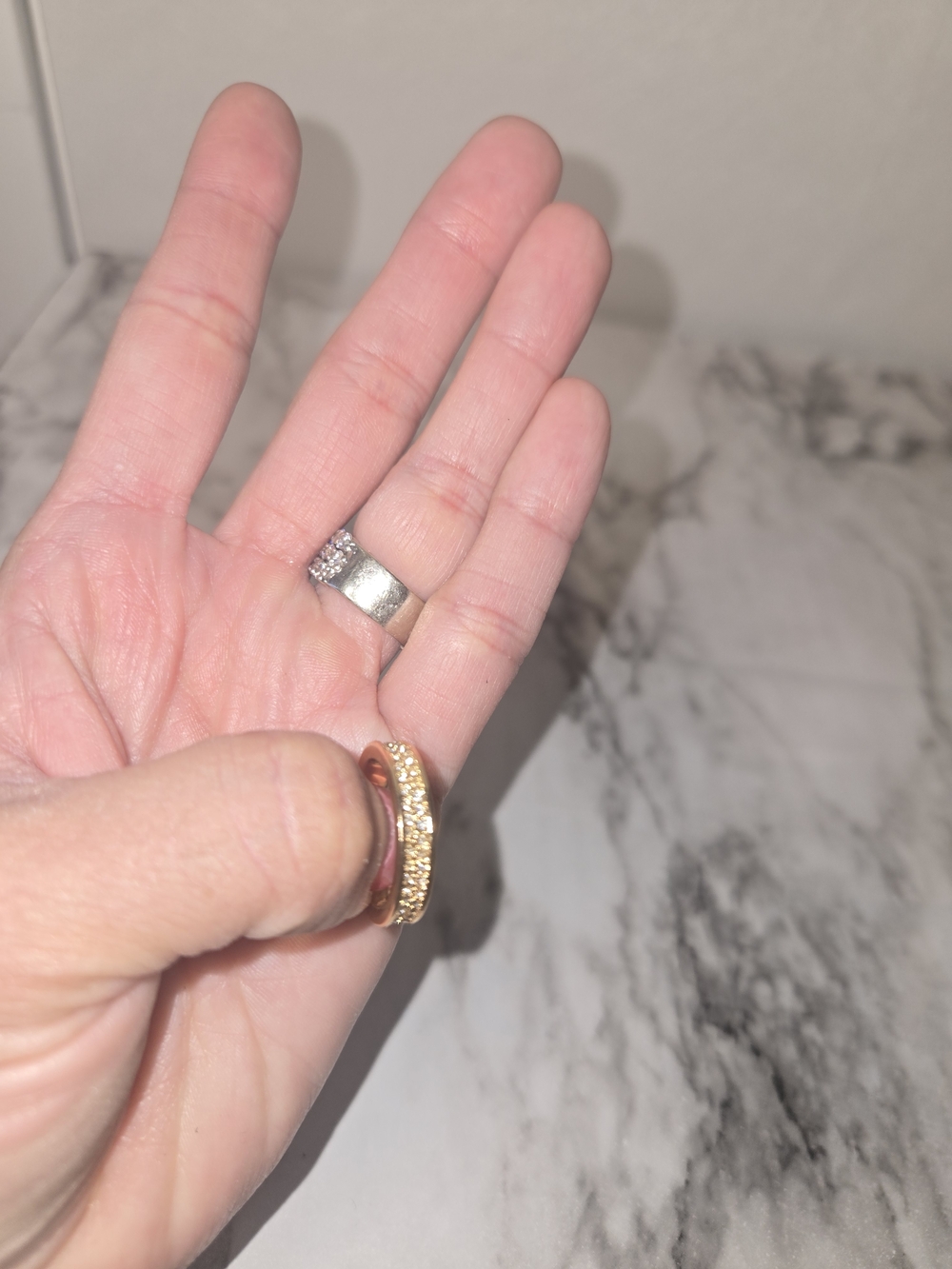 Gold Pavé Crystal Accent Women's Ring - Tory Burch - Picture 4 of 4
